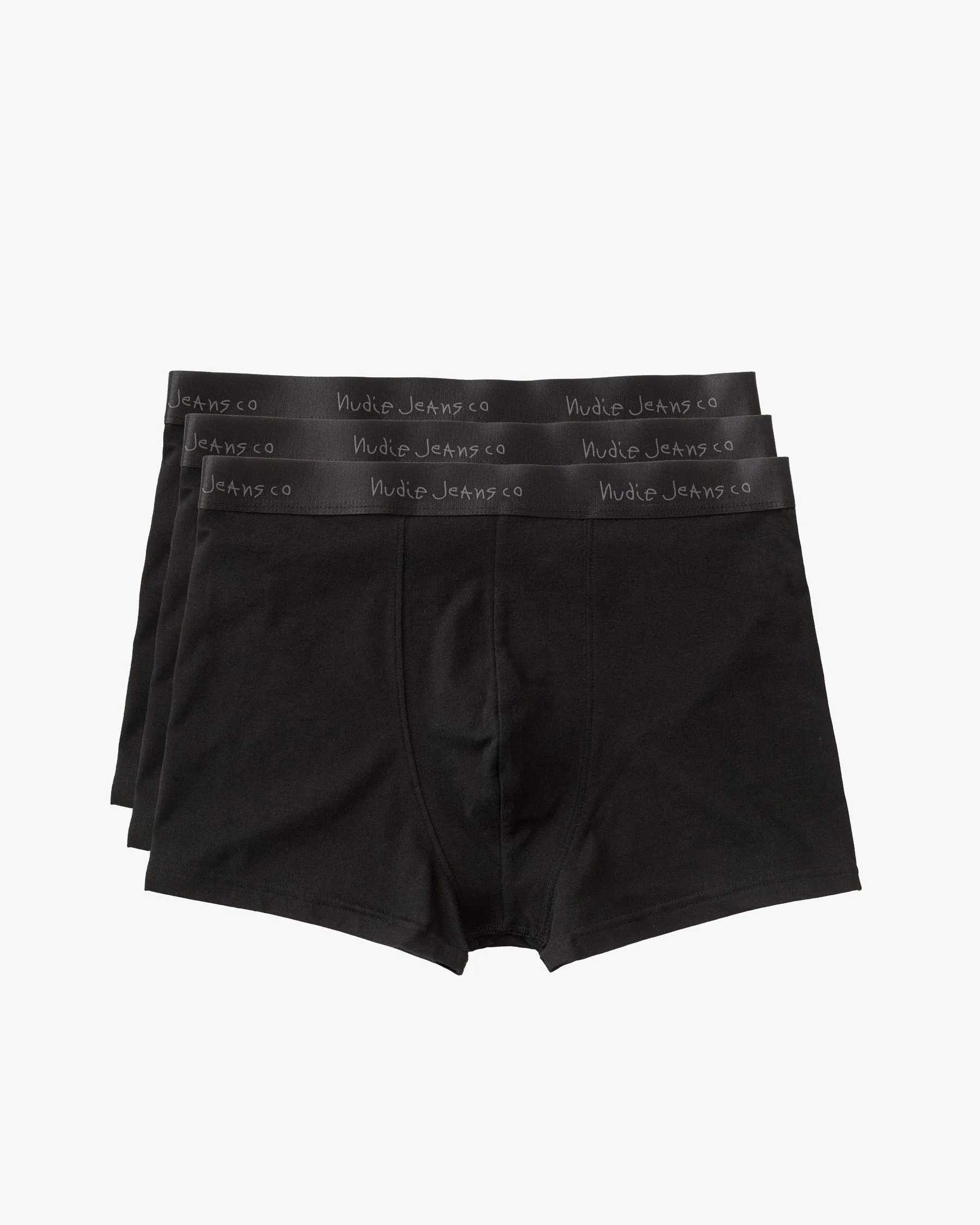 Nudie Jeans Boxer Briefs 3-Pack - Black