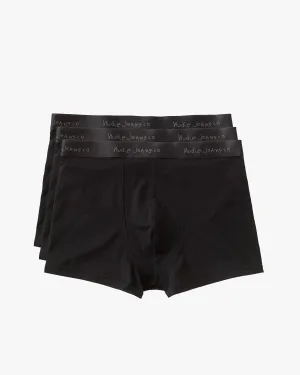 Nudie Jeans Boxer Briefs 3-Pack - Black