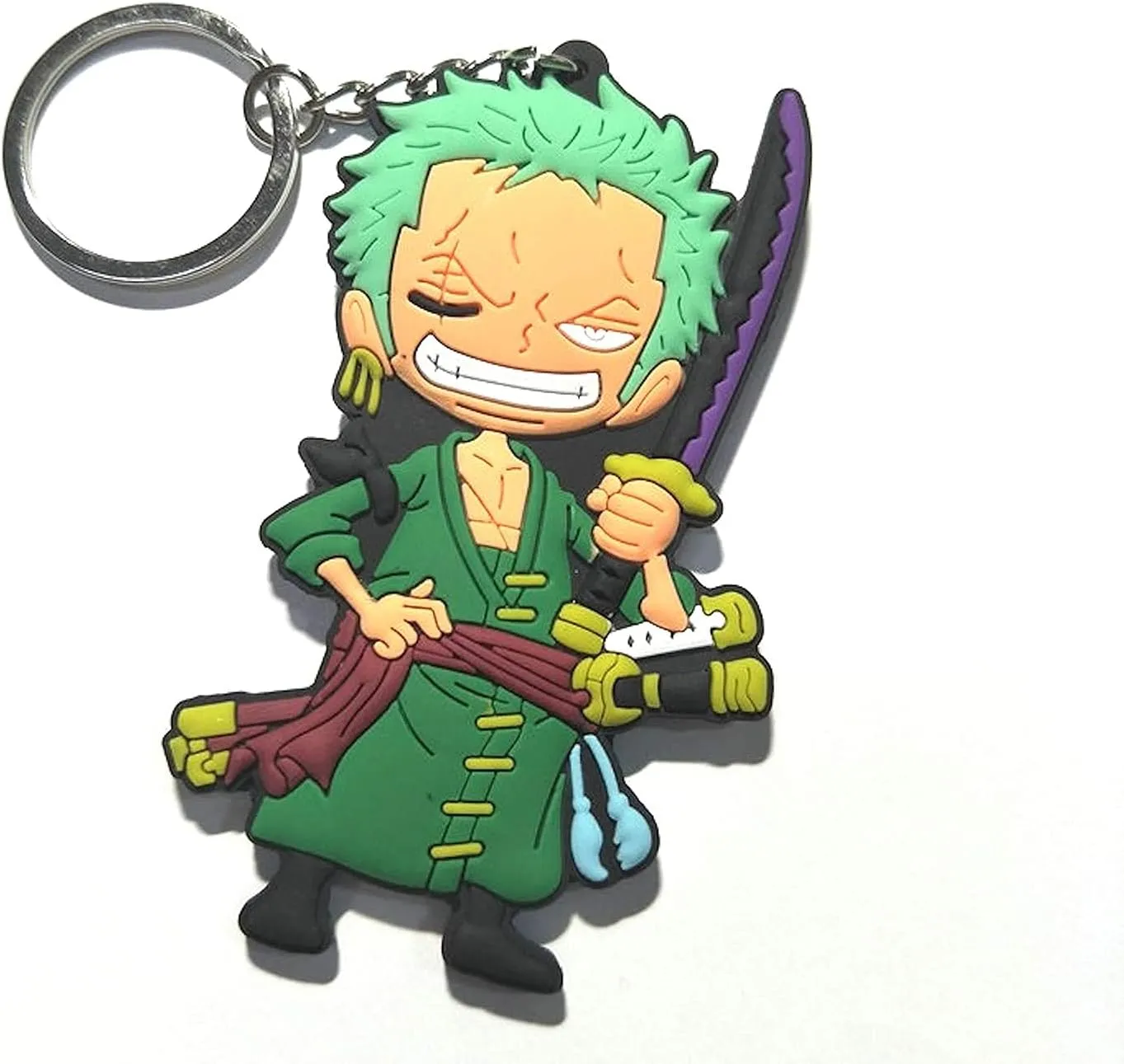 Onepiece Japanese Anime Figure Roronoa Zoro Keychains Merchandise