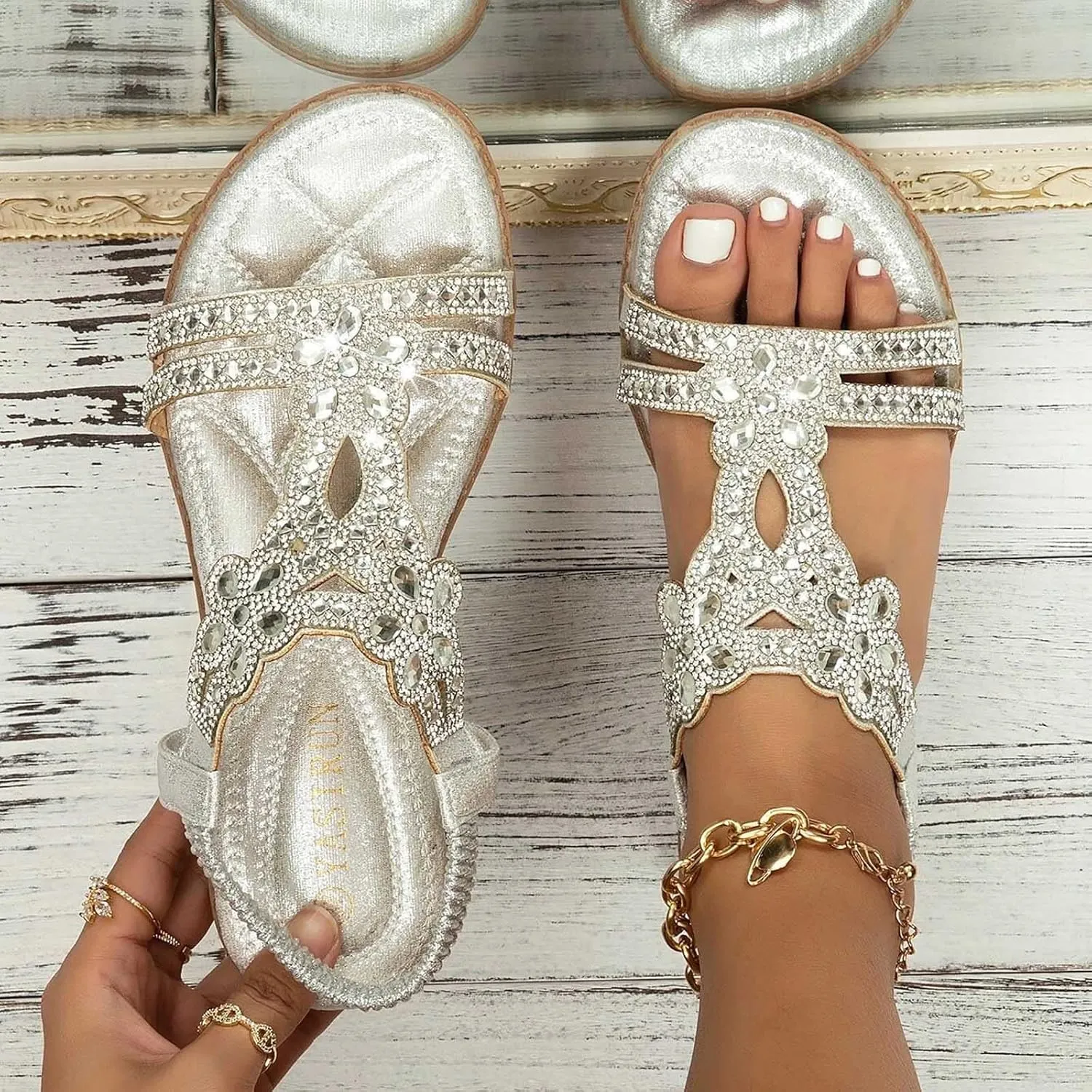 Orthopedic Sandals for Womens Dressy Orthopedic Womens Flip Flops Women's Sandals Arch Support Orthotic Cute Walking Sandals for Women Comfortable Summer Dressy Wedding Sandals for Women 2025