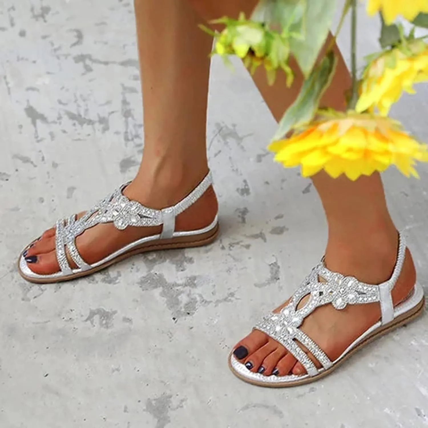 Orthopedic Sandals for Womens Dressy Orthopedic Womens Flip Flops Women's Sandals Arch Support Orthotic Cute Walking Sandals for Women Comfortable Summer Dressy Wedding Sandals for Women 2025