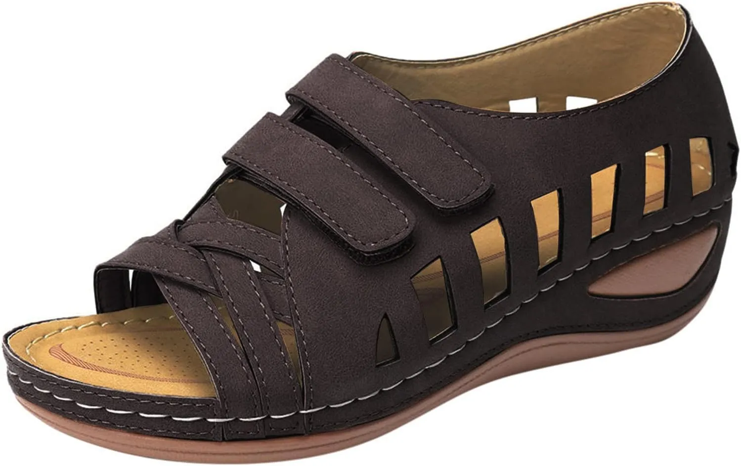 Orthopedic Sandals with Back StrapOrthotic Wide Width Platform Sandals Orthopedic Womens Flip Flop Sandals Orthopedic Arch Support Sandals Women's Gold Women's Orthopedic Platform Wedge Sandals