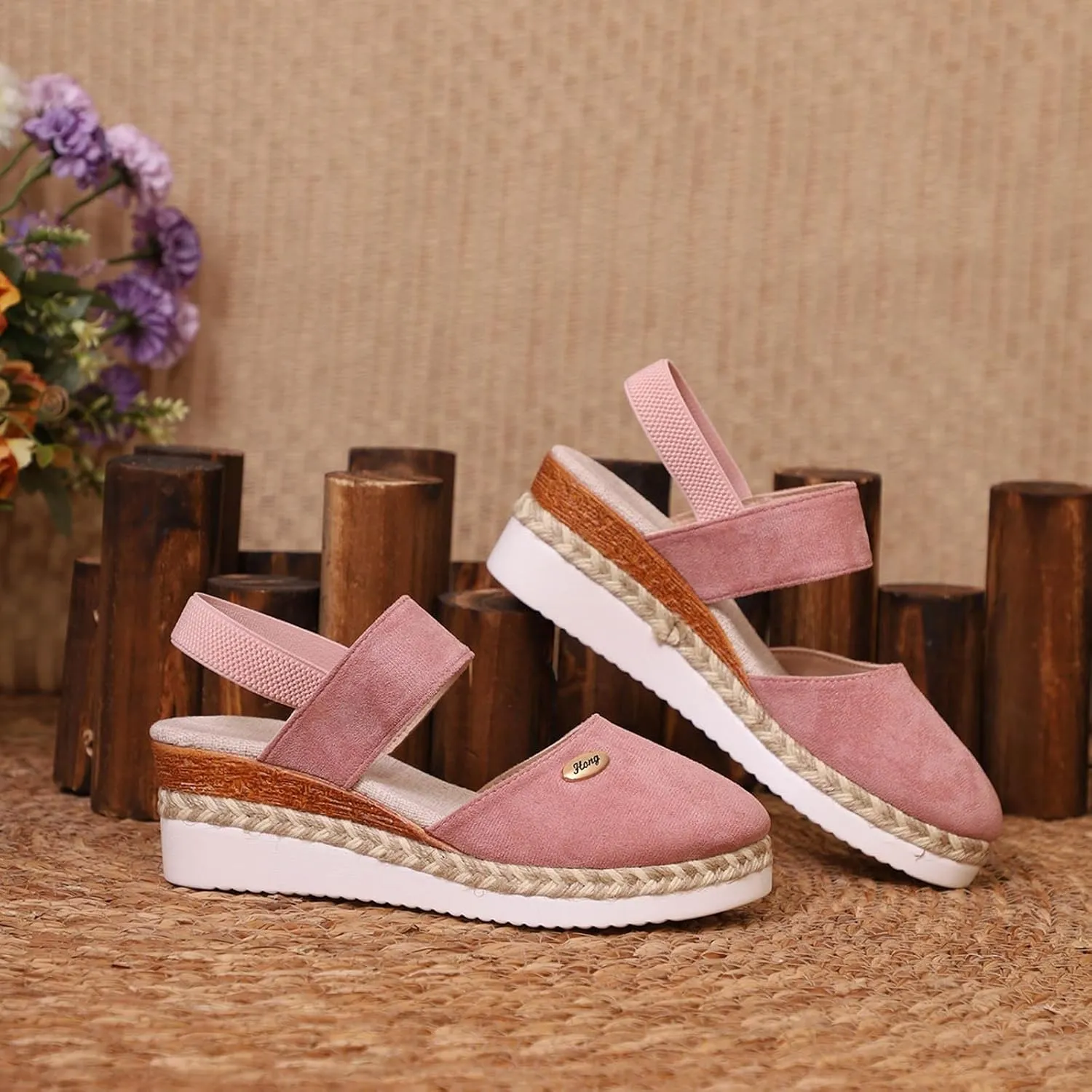 Orthopedic Wedge Sandals for Women Summer Dressy 2025 New Casual Closed Toe Platform Sandal Women's Espadrilles Wedges Shoes Comfortable Anti Slip Adjustable Buckle Ankle Strap Shoe