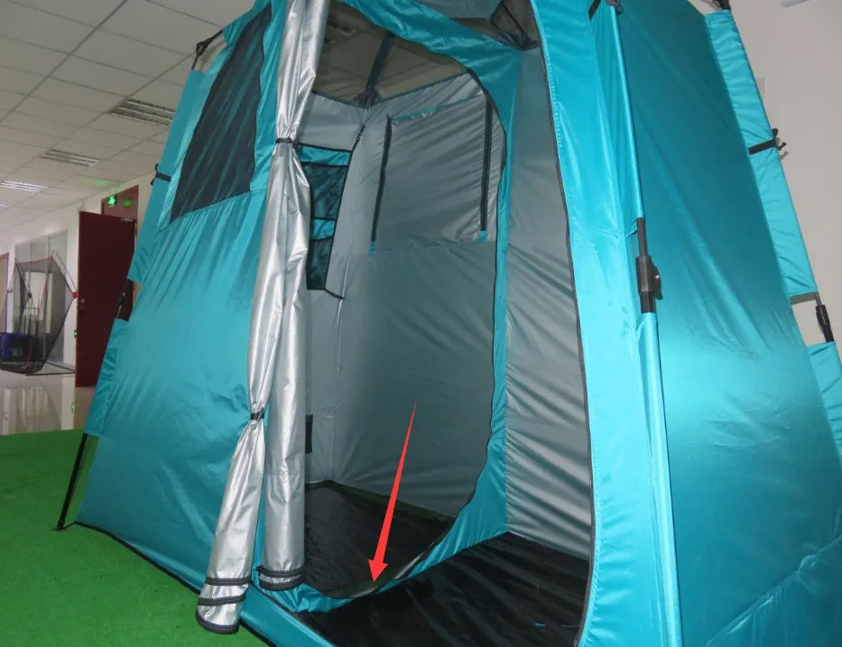 Outdoor Camping Instant Open 2-Room Shower Changing Dress Privacy Tent