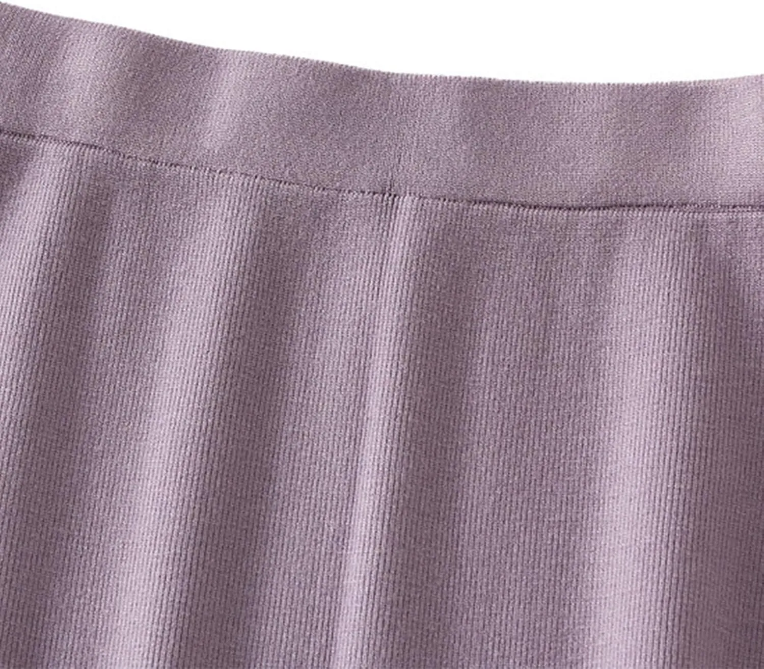 Pencil Skorts for Women Casual Solid Color Elastic High Waist Side Slit Skirts 2025 Fashion Soft Comfy Bodycon Skirt