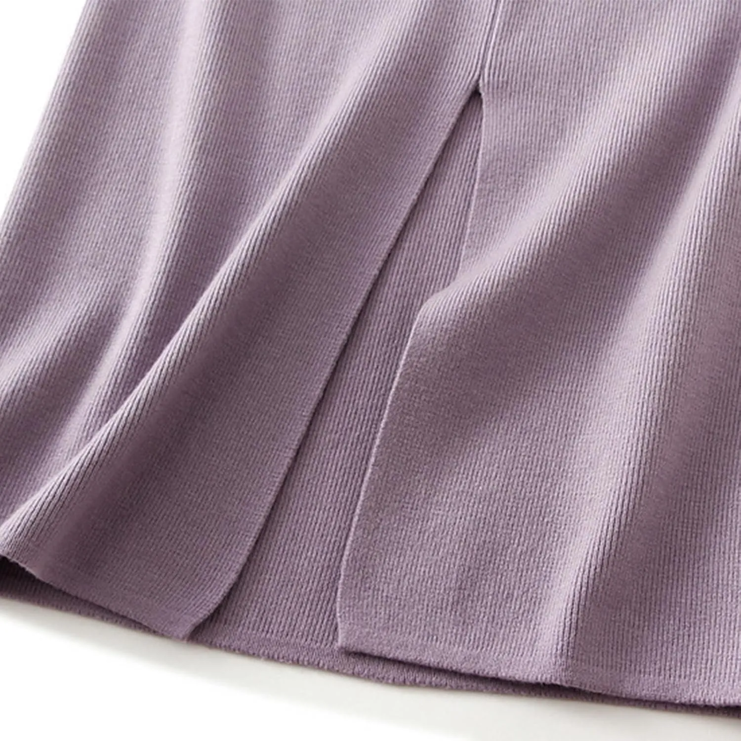 Pencil Skorts for Women Casual Solid Color Elastic High Waist Side Slit Skirts 2025 Fashion Soft Comfy Bodycon Skirt