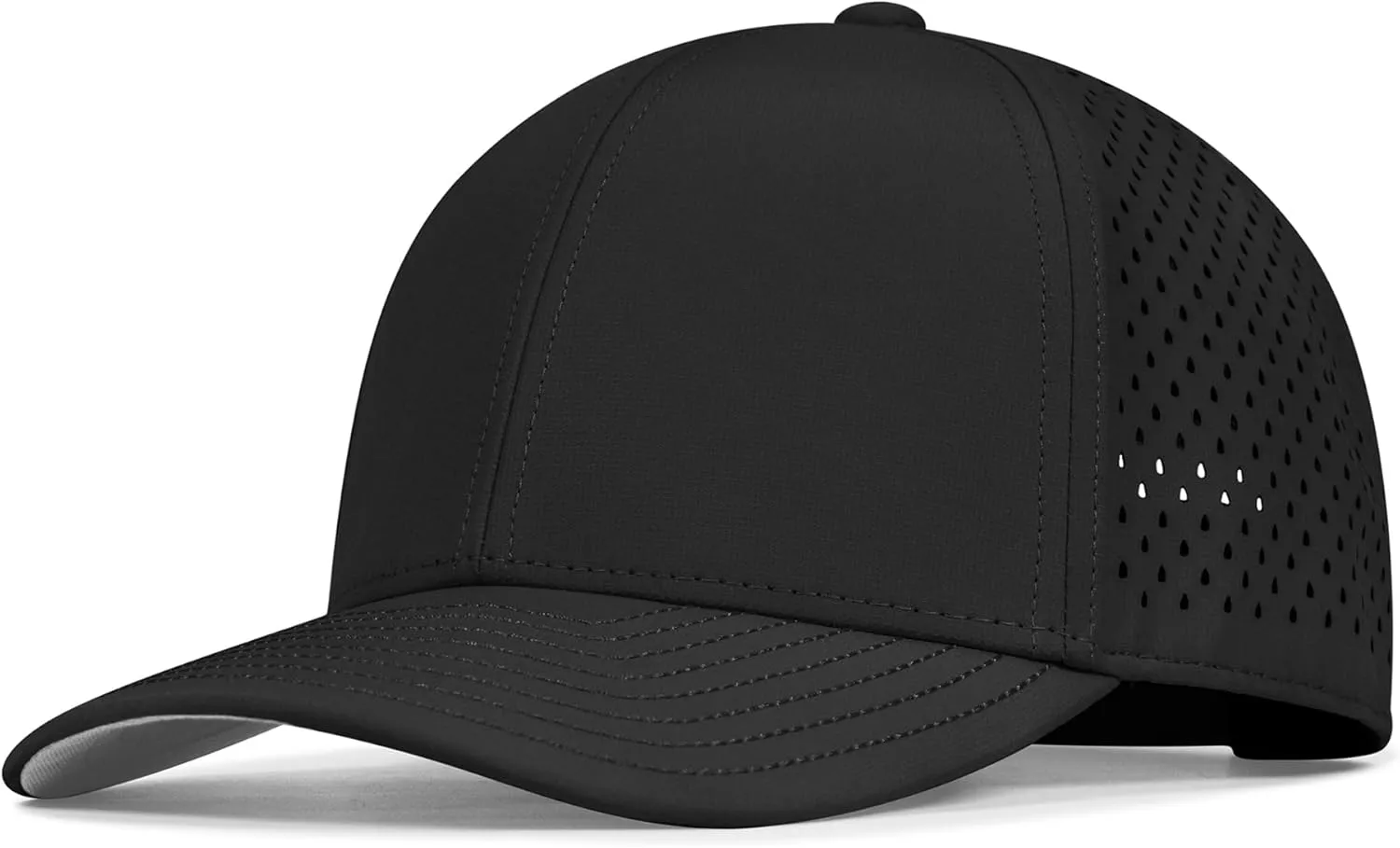 Performance Snapback Hats for Men Women,6 Panel Baseball Cap,Golf,Running,Workout