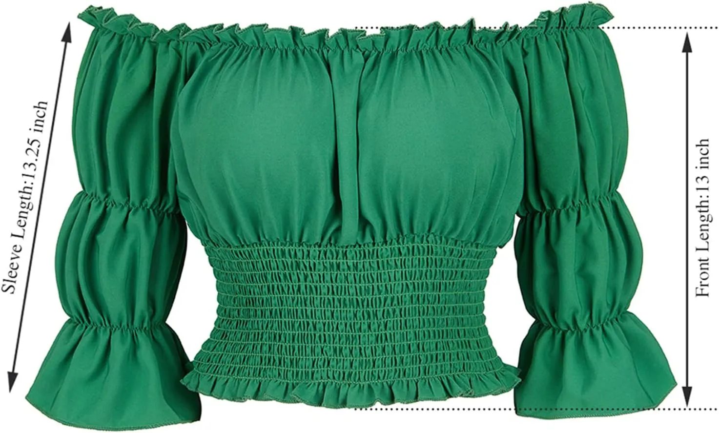 Pirate Shirt Women Renaissance Blouse Crop Top Off Shoulder Tops for Womens Pirate Costume
