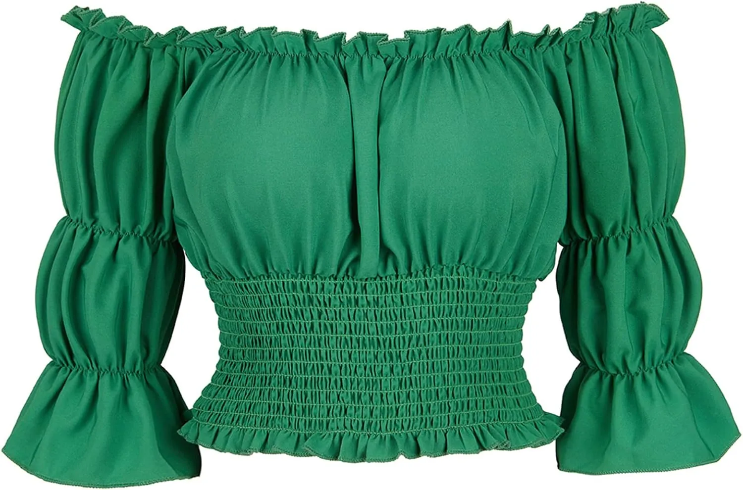 Pirate Shirt Women Renaissance Blouse Crop Top Off Shoulder Tops for Womens Pirate Costume