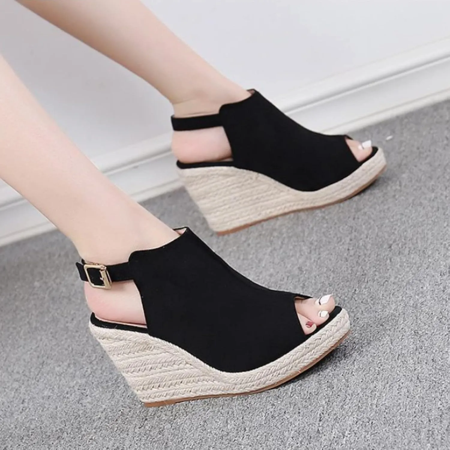 Platform Sandals Women Slip On Shoes Cross Strap Comfortable Chunky Heel Breathable Sandals Open Toe Summer Dressy Boho Style Footwear Orthopedic Sandal Beach Dressy Flip Flops for Wide Toe Spring