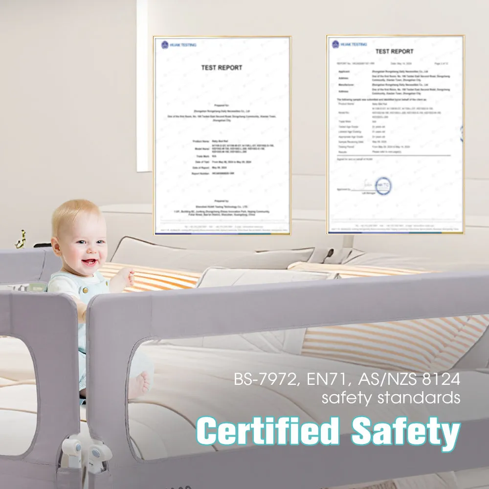 Playpals Baby Bed Rail S/M/L Adjustable Folding Kids Safety Toddler Protect