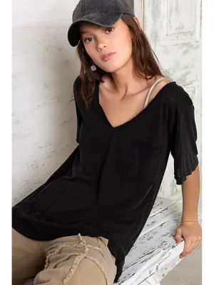 POL V-Neck Short Sleeve T-Shirt