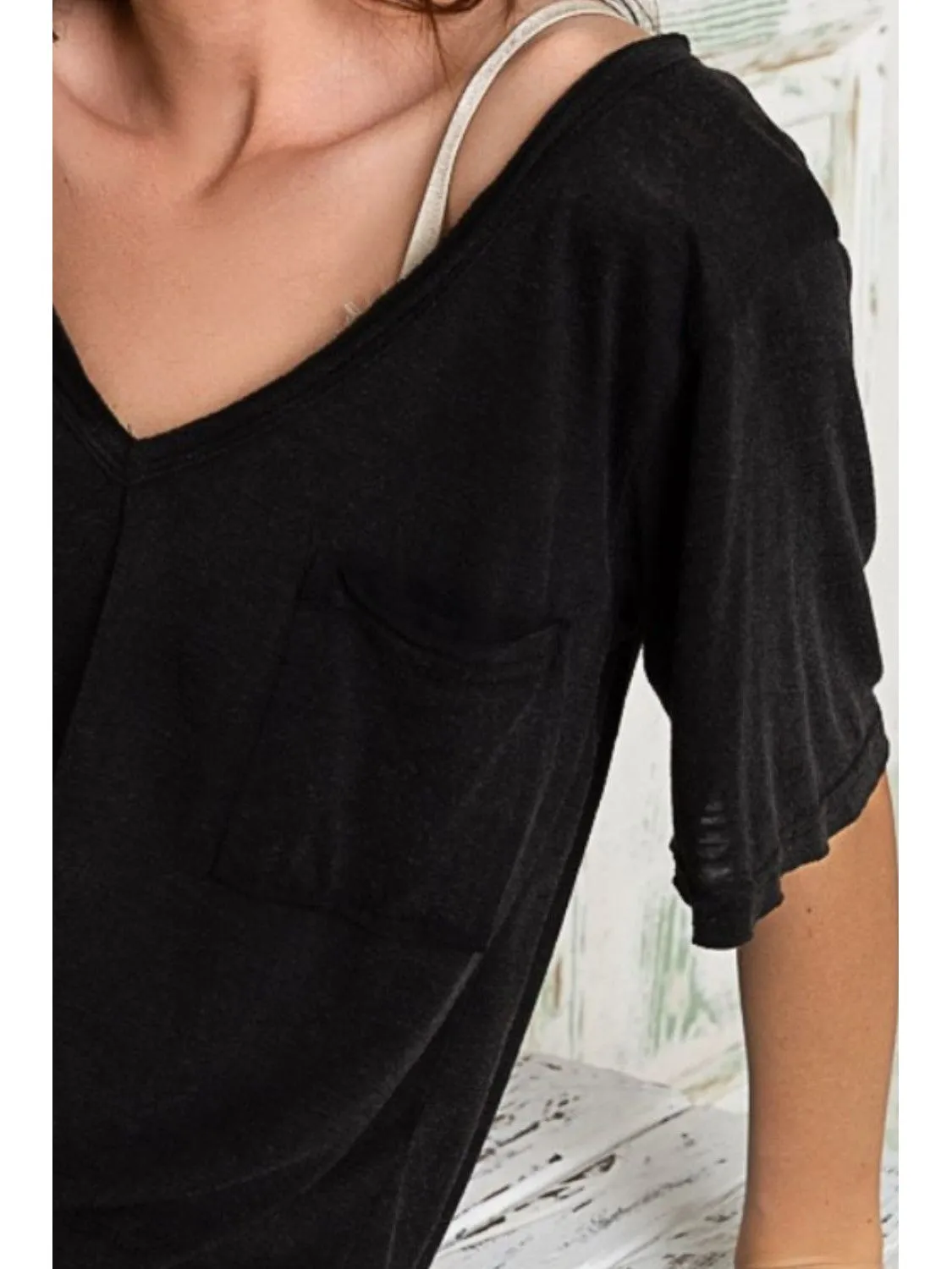 POL V-Neck Short Sleeve T-Shirt