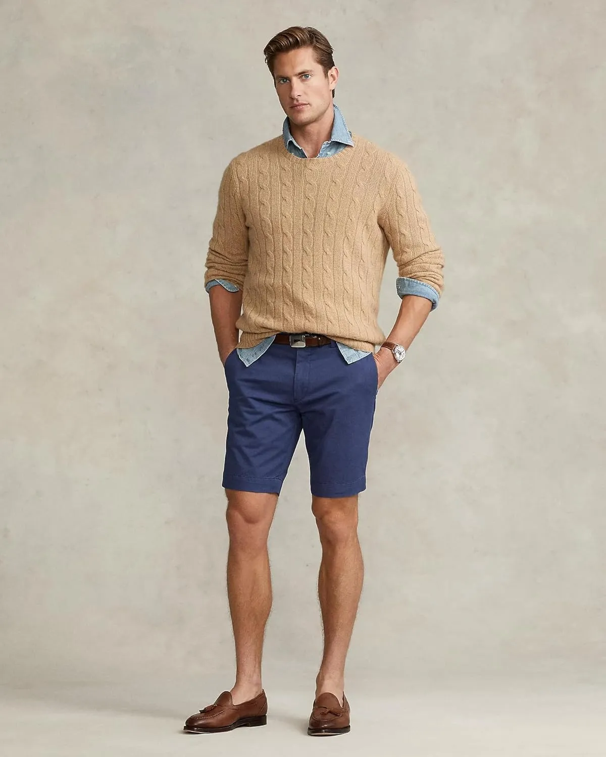POLO RALPH LAUREN Mens 9.5-Inch Stretch Slim Fit Chino Short
