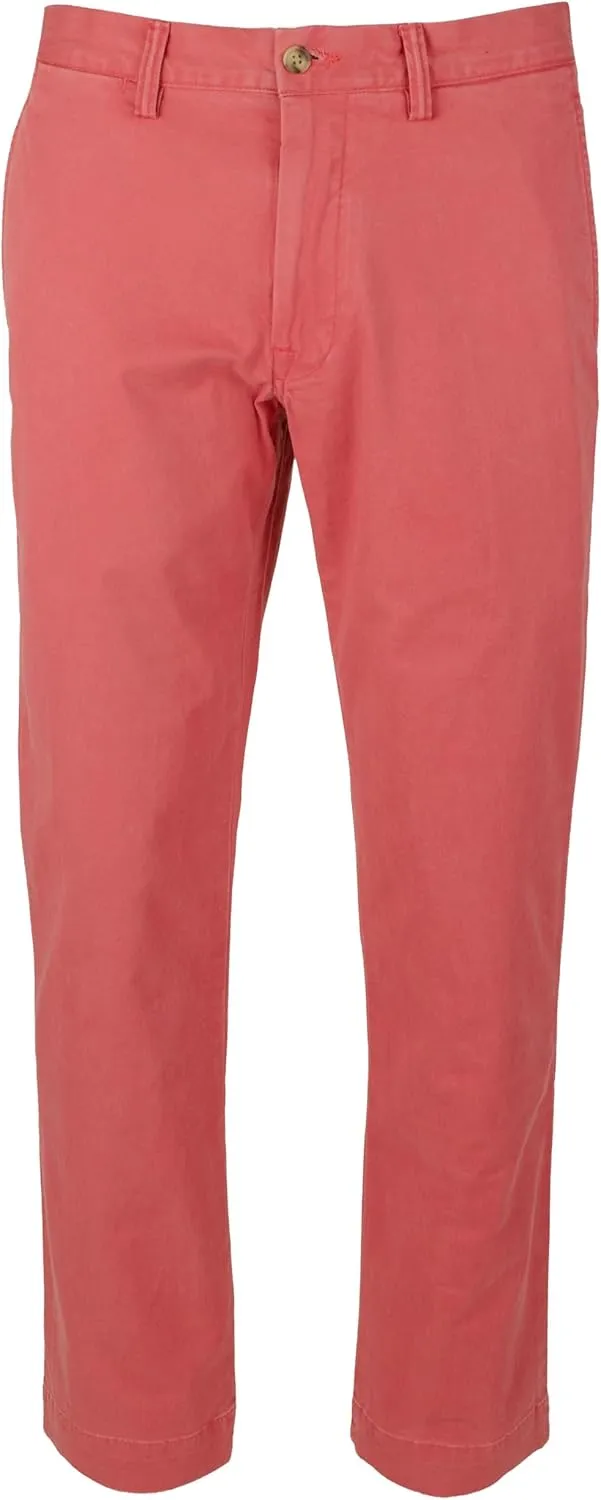 POLO RALPH LAUREN Men's Stretch Slim Fit Chino Pants Nantucket Red 36WX32L