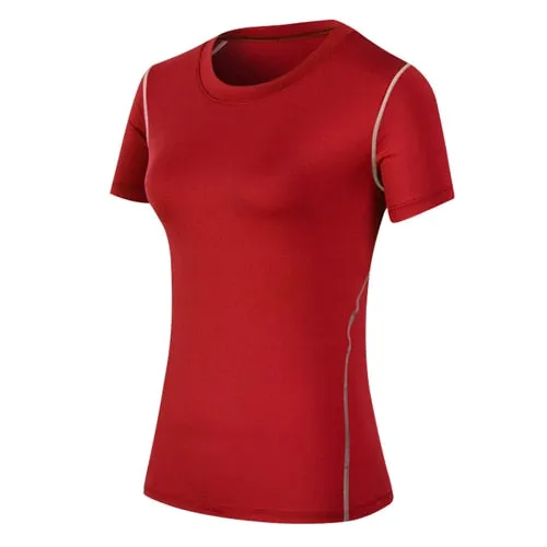 Quick Dry Compression Tights And T-Shirt Set