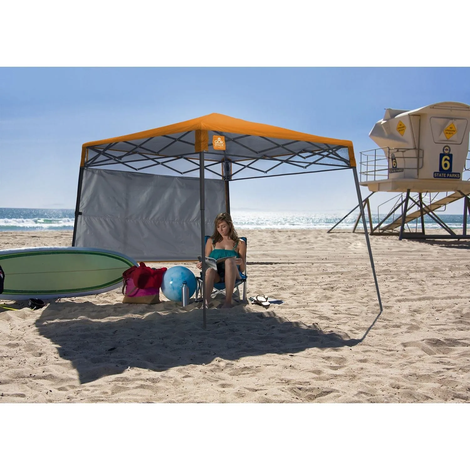 Quik Shade | Go Hybrid 6' x 6' Slant Leg Canopy - Russet Orange