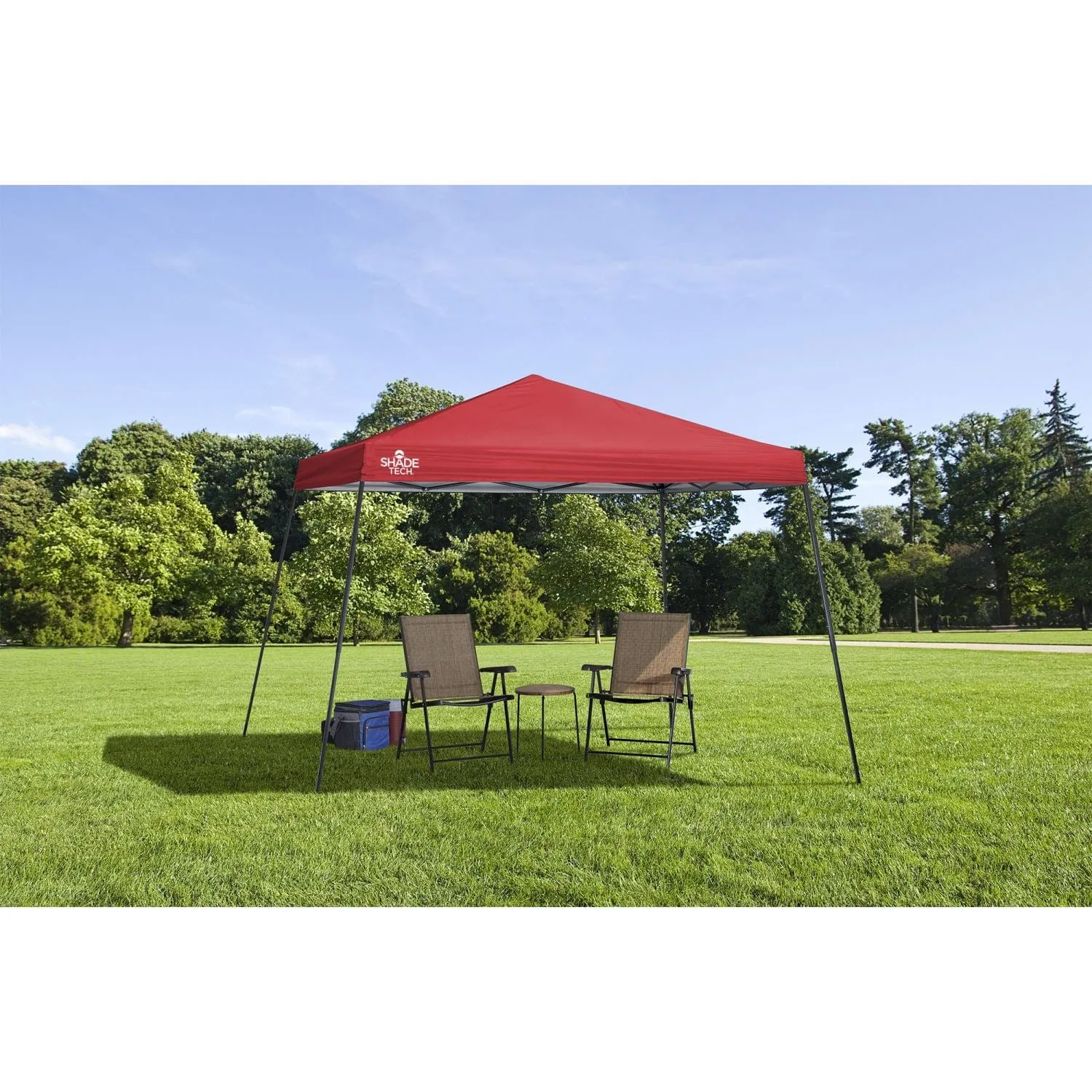 Quik Shade | Shade Tech ST81 12' X 12' Slant Leg Canopy - Red