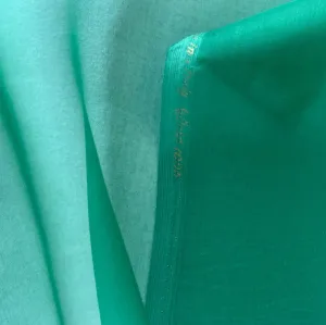 Semi-Sheer Emerald Green Silk Organza (Made in Italy)
