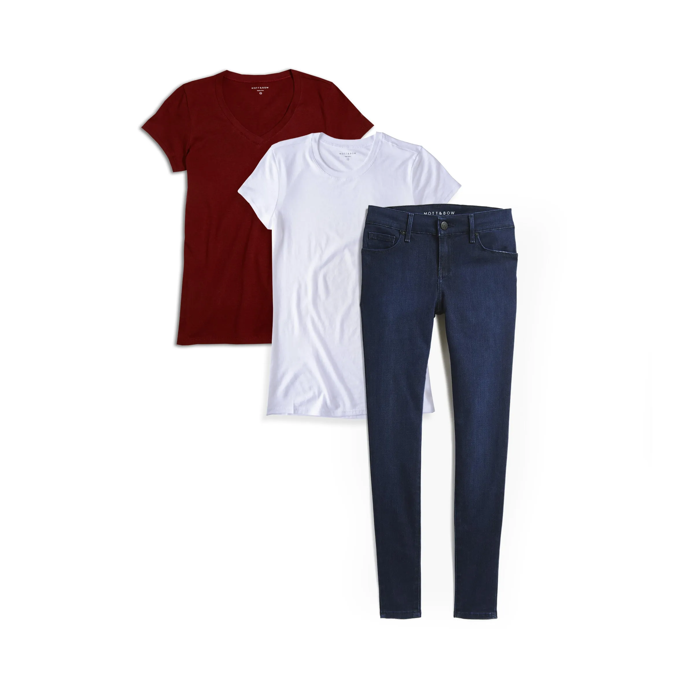 Set 02: 2 Marcy Tees   1 pair of Jeans