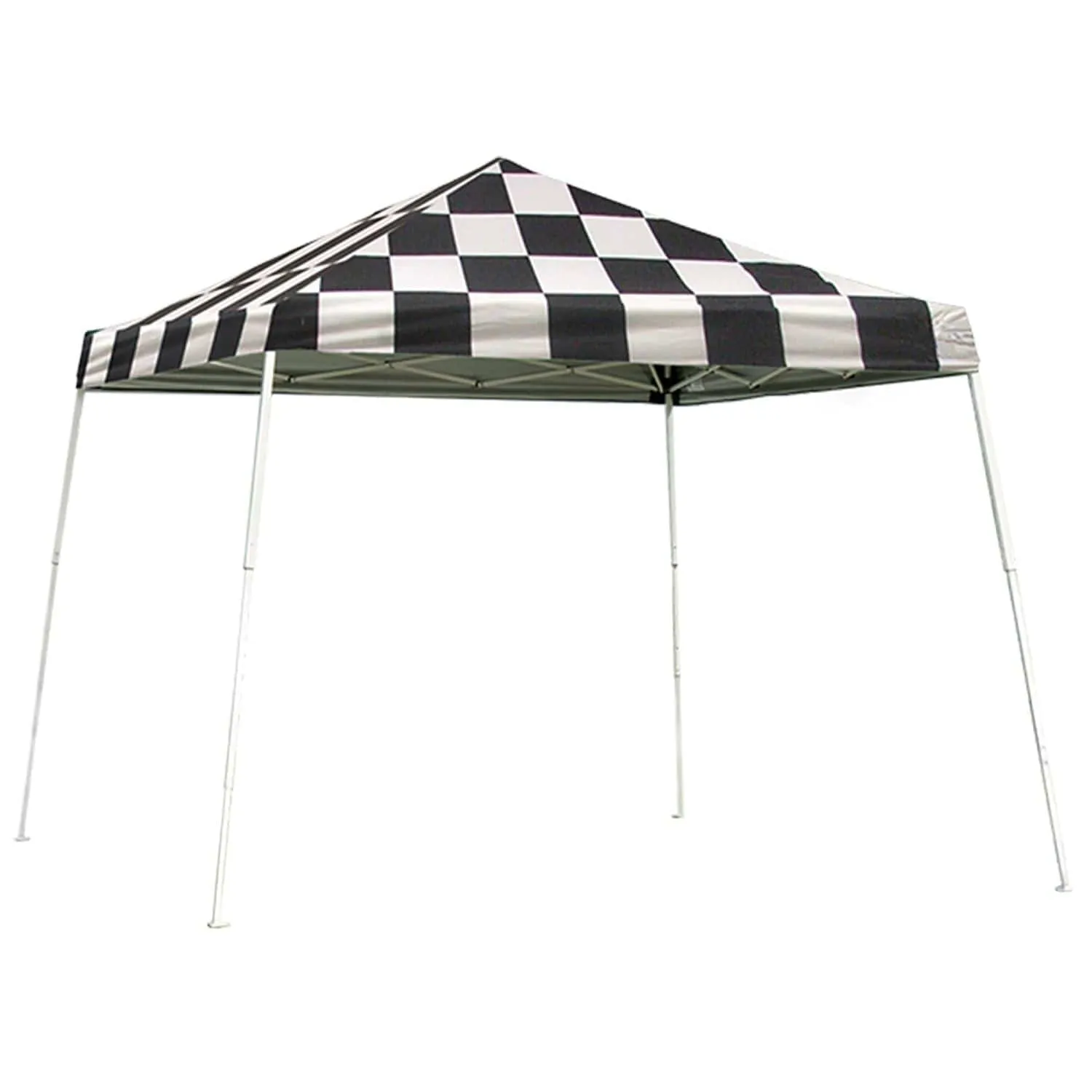 ShelterLogic | Pop-Up Canopy HD - Slant Leg 10 x 10 ft. Checkered Flag