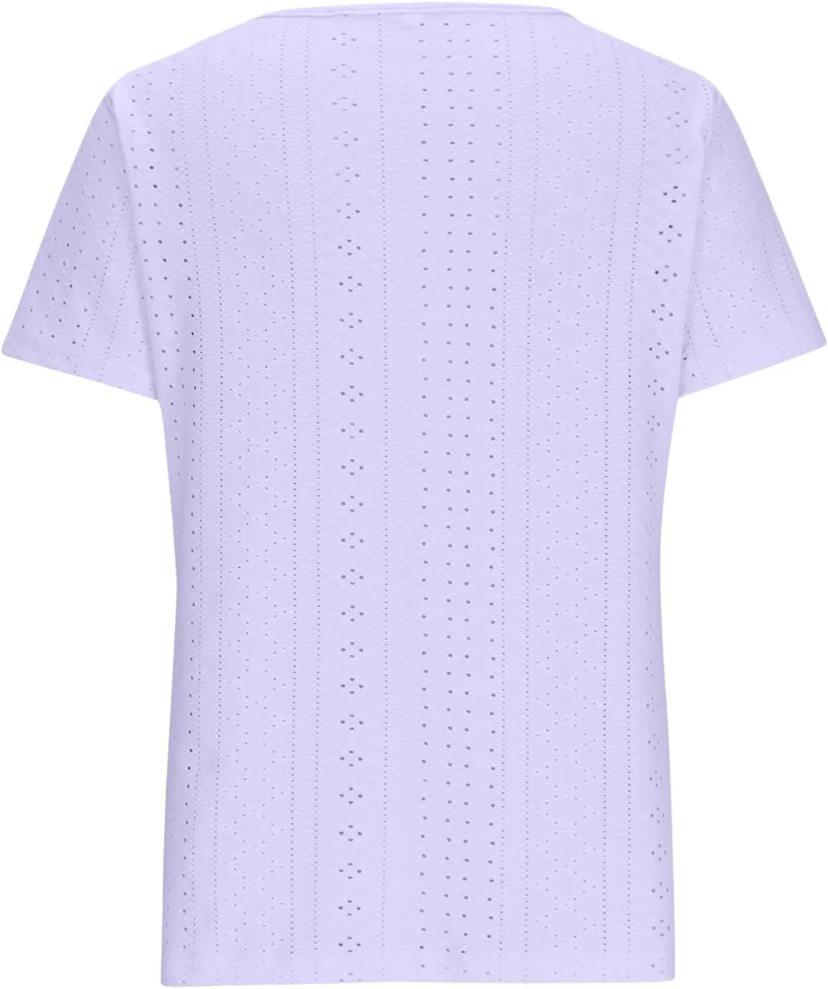 Short Sleeve Shirts for Women Dressy Casual Hollow Button Scoop Neck Solid Color Blouses Cute Sexy Summer Tops