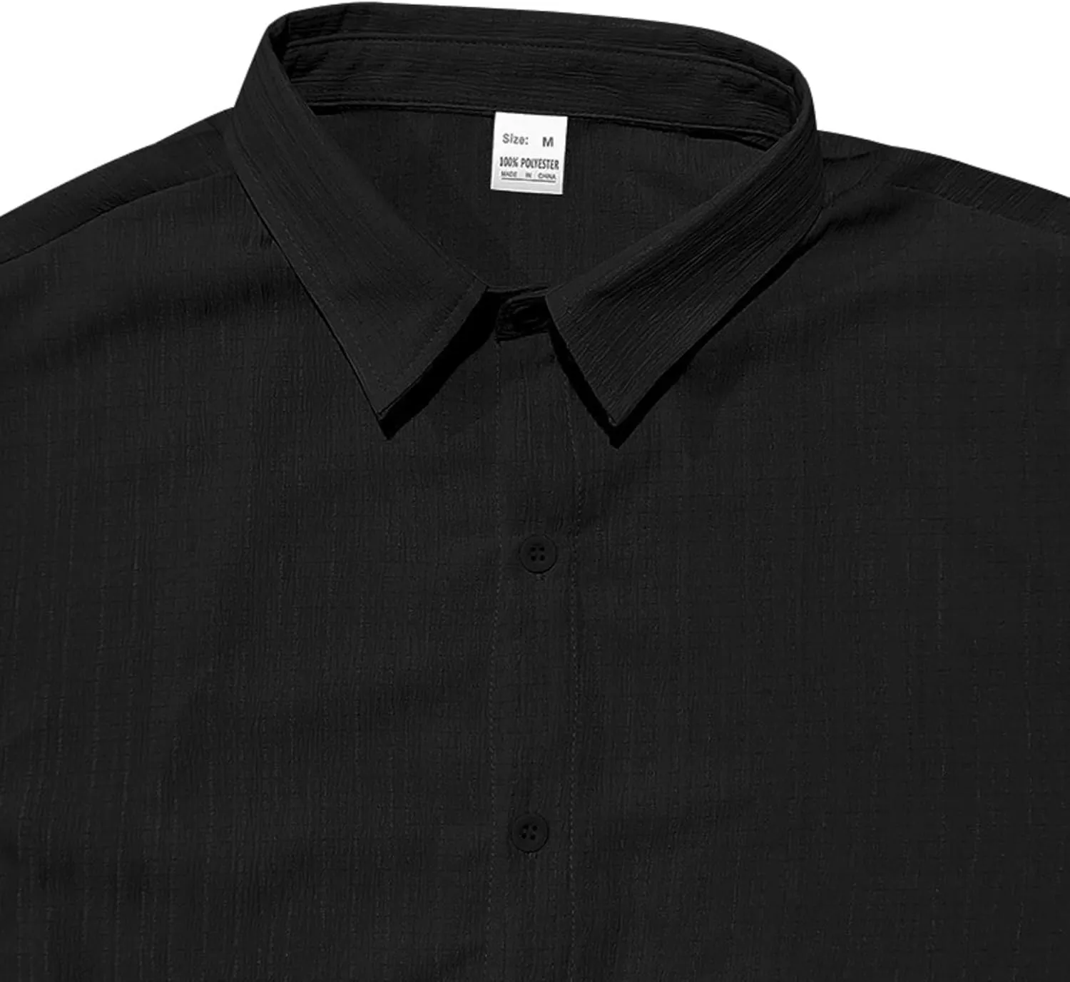 Short Sleeve Shirts Men Polo Striped Button Down Slim Fit Lapel Collar Jacquard Casual Summer Beach Tee Tops