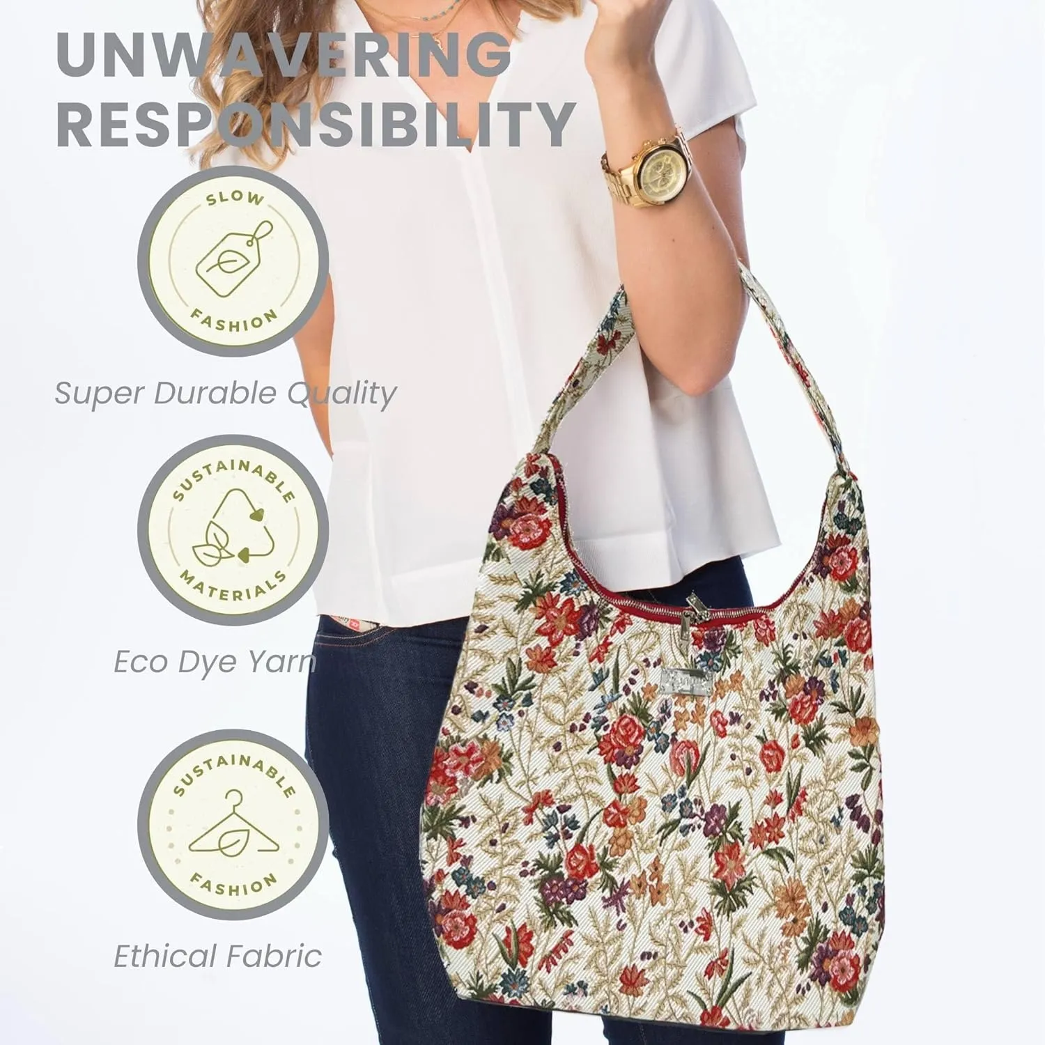 Signare Tapestry Hobo Shoulder bag Slouch Purse For Women
