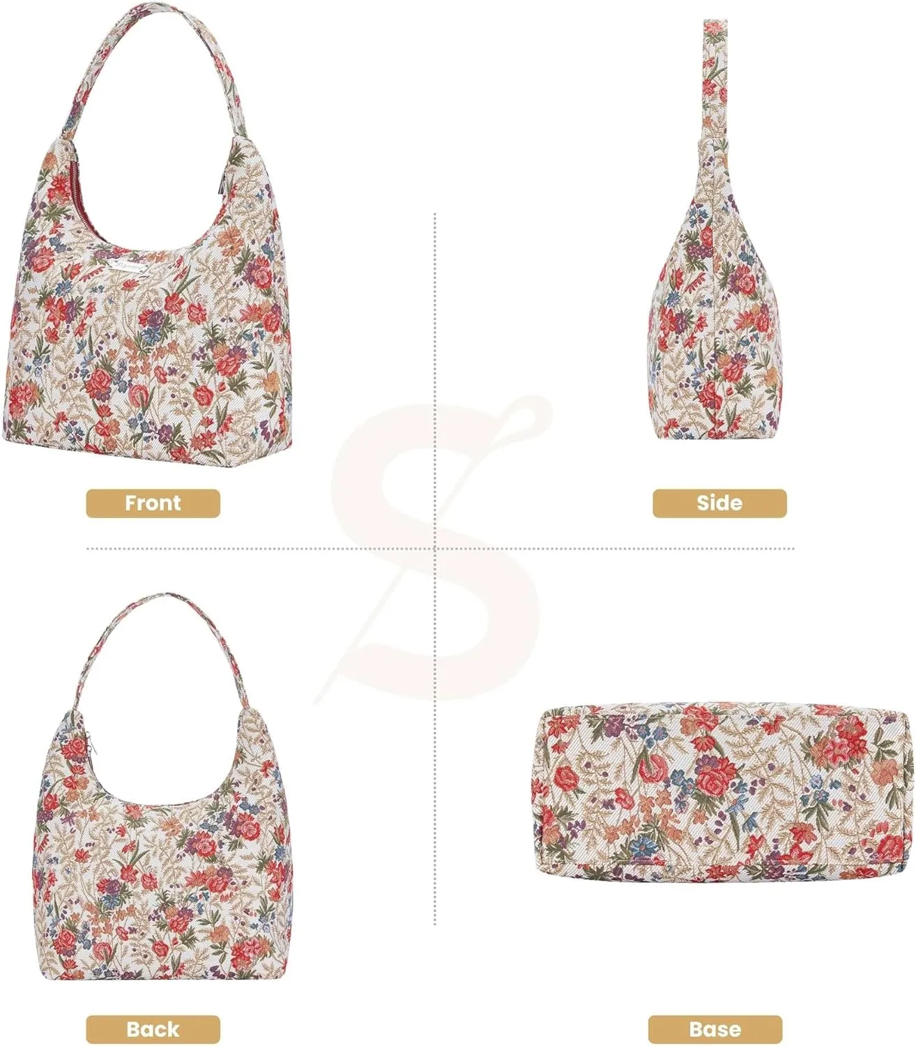 Signare Tapestry Hobo Shoulder bag Slouch Purse For Women