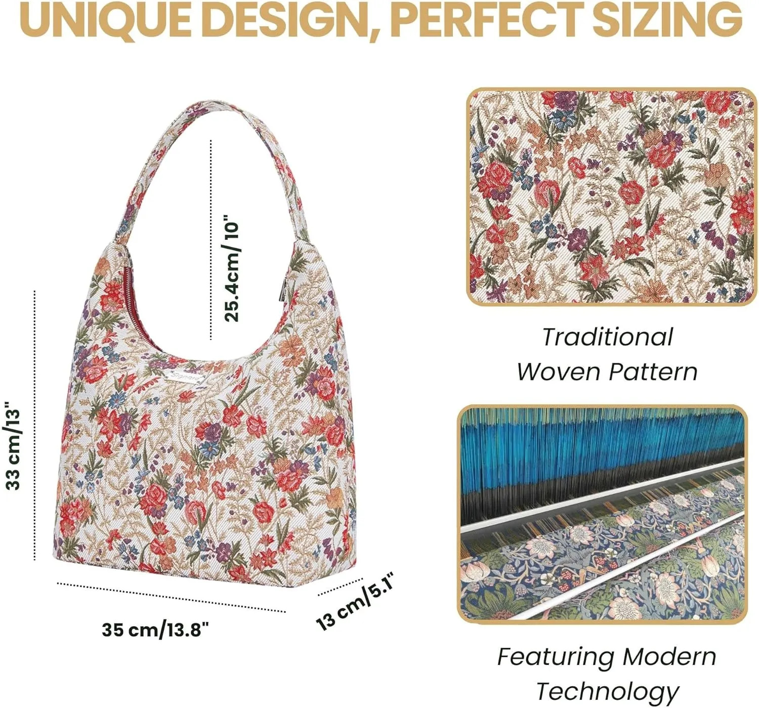 Signare Tapestry Hobo Shoulder bag Slouch Purse For Women