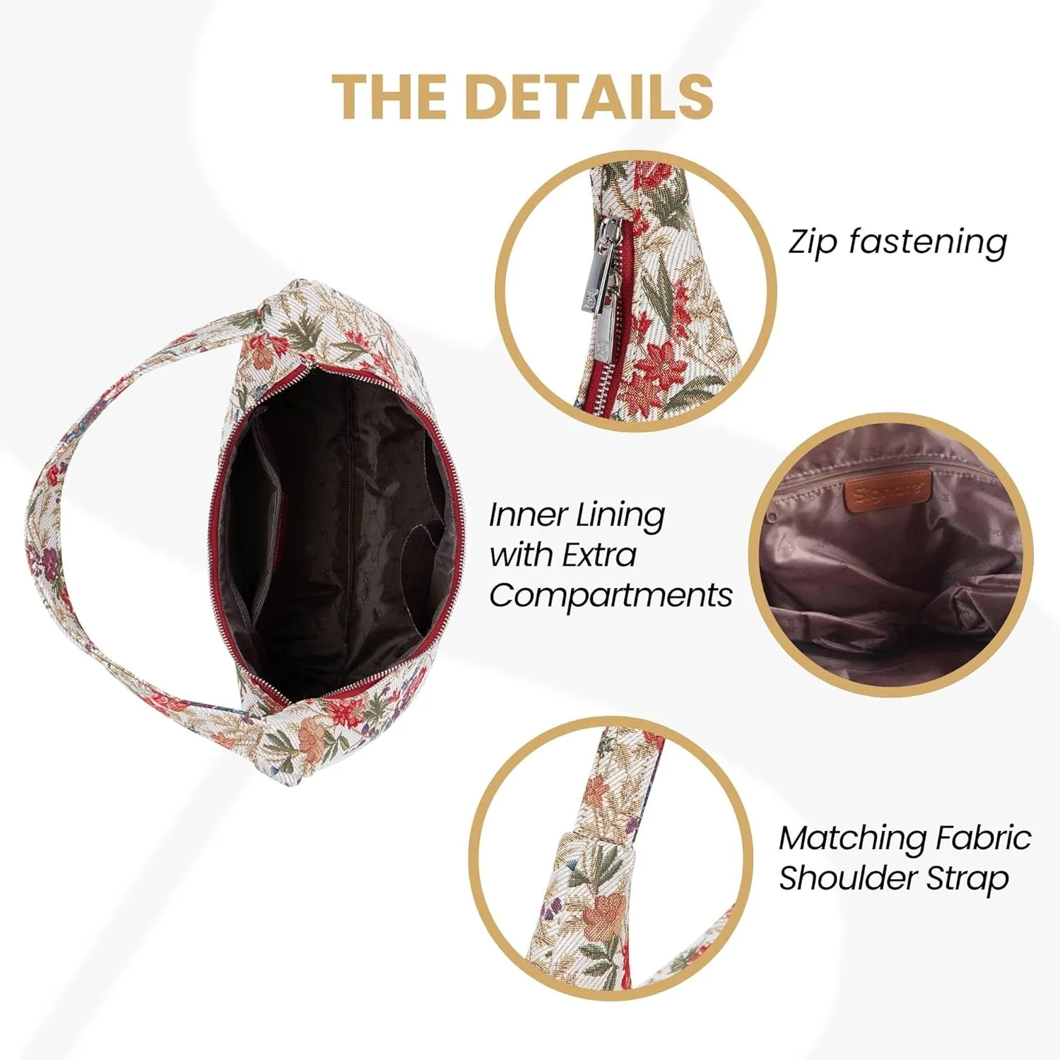 Signare Tapestry Hobo Shoulder bag Slouch Purse For Women