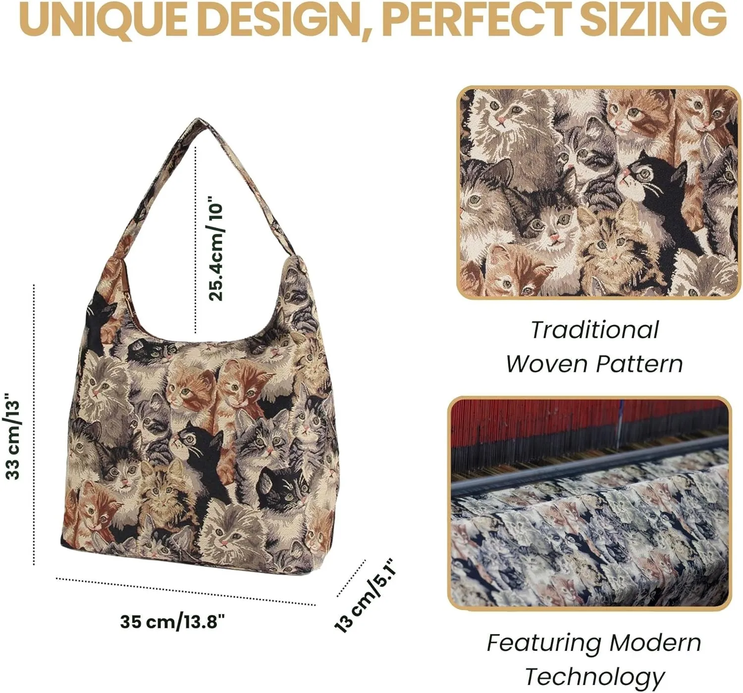 Signare Tapestry Hobo Shoulder bag Slouch Purse For Women