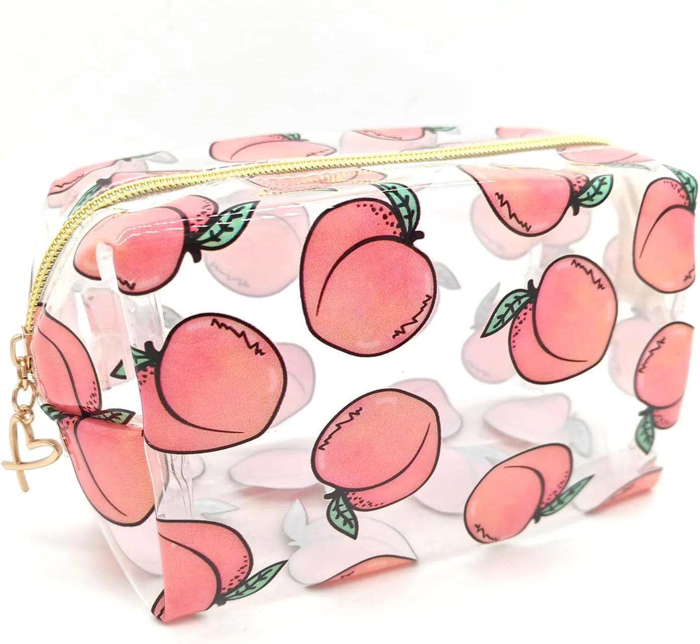 Small Cosmetic Bag Clear Makeup Bag Travel Make Up Organizer Case Women Printed Waterproof Toiletry Bag Square Pouch for Transparen Purse for Cute Pouch