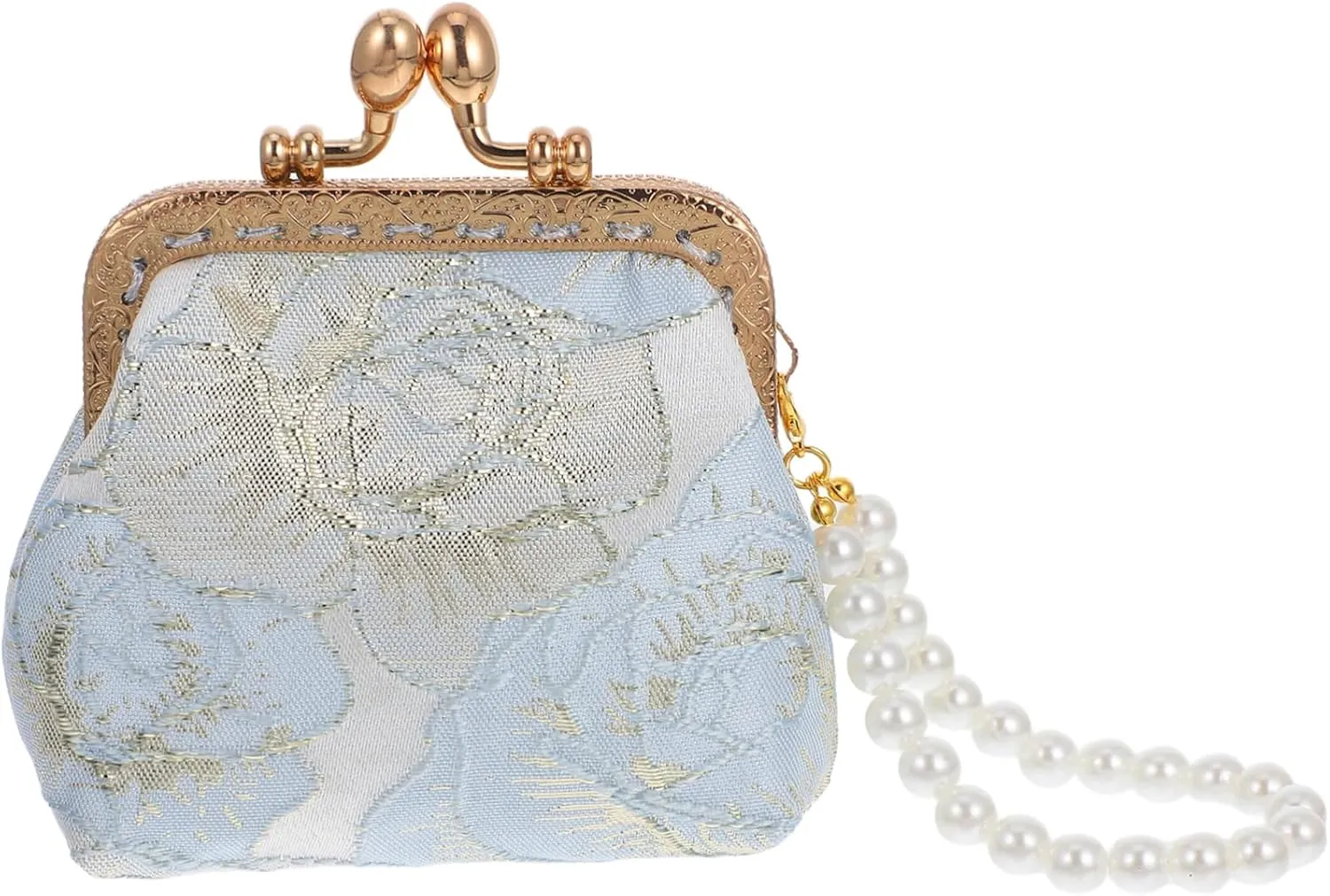 Sophisticated Clutch Purse with Chinese Brocade Elegant Makeup Bag for Women for Wedding Guest