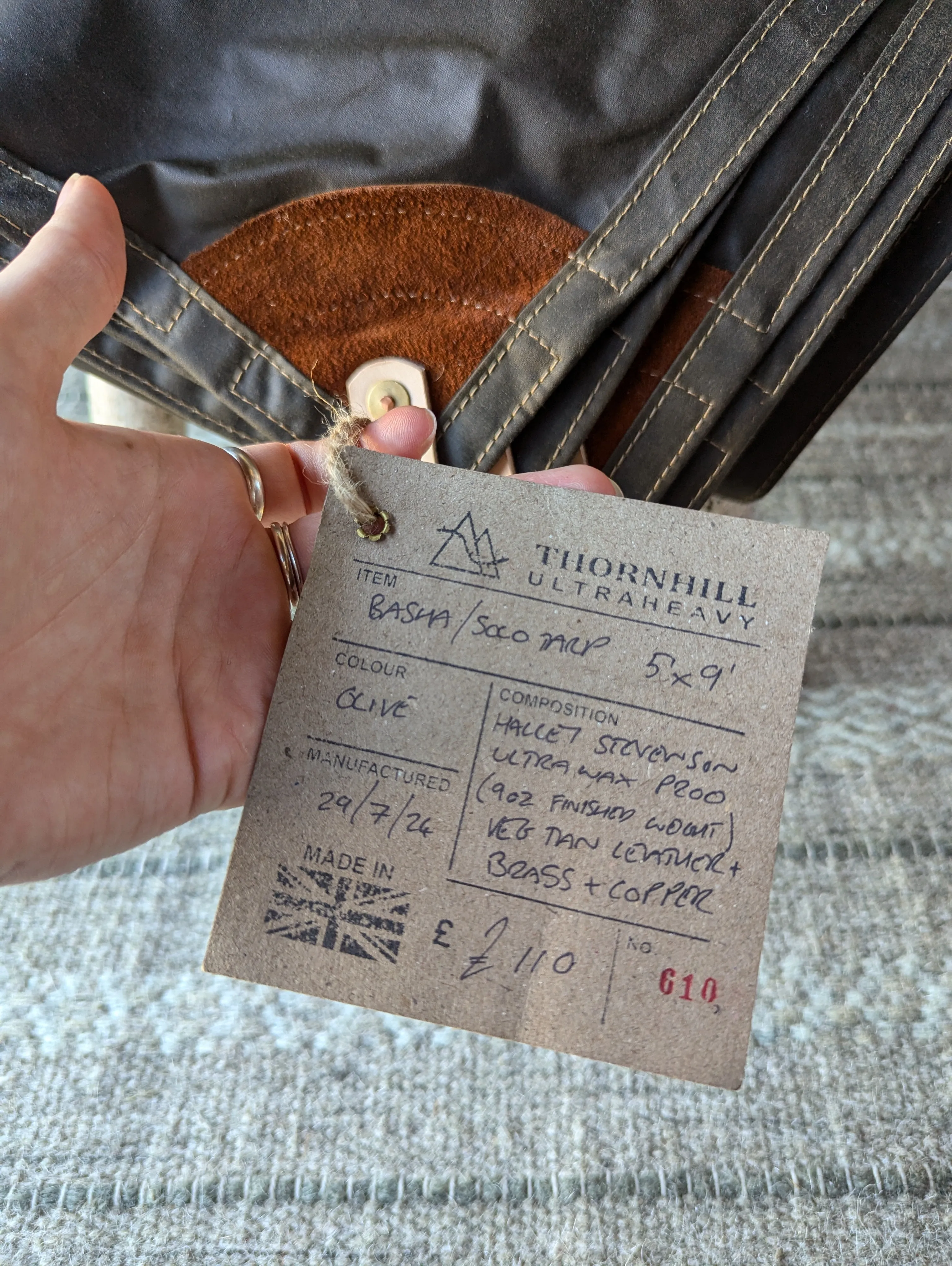 SPECIAL: 9' x 5' solo classic tarp, OLIVE