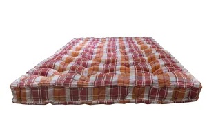 SPINEHEAL MATTRESS Box Type Soft Cotton Filled Bed Mattress, Firm Gadda for Floor, Bed, Travelling, Multipurpose, Light Weight, King Size Mattress (78 x 72 x 5 Inches)