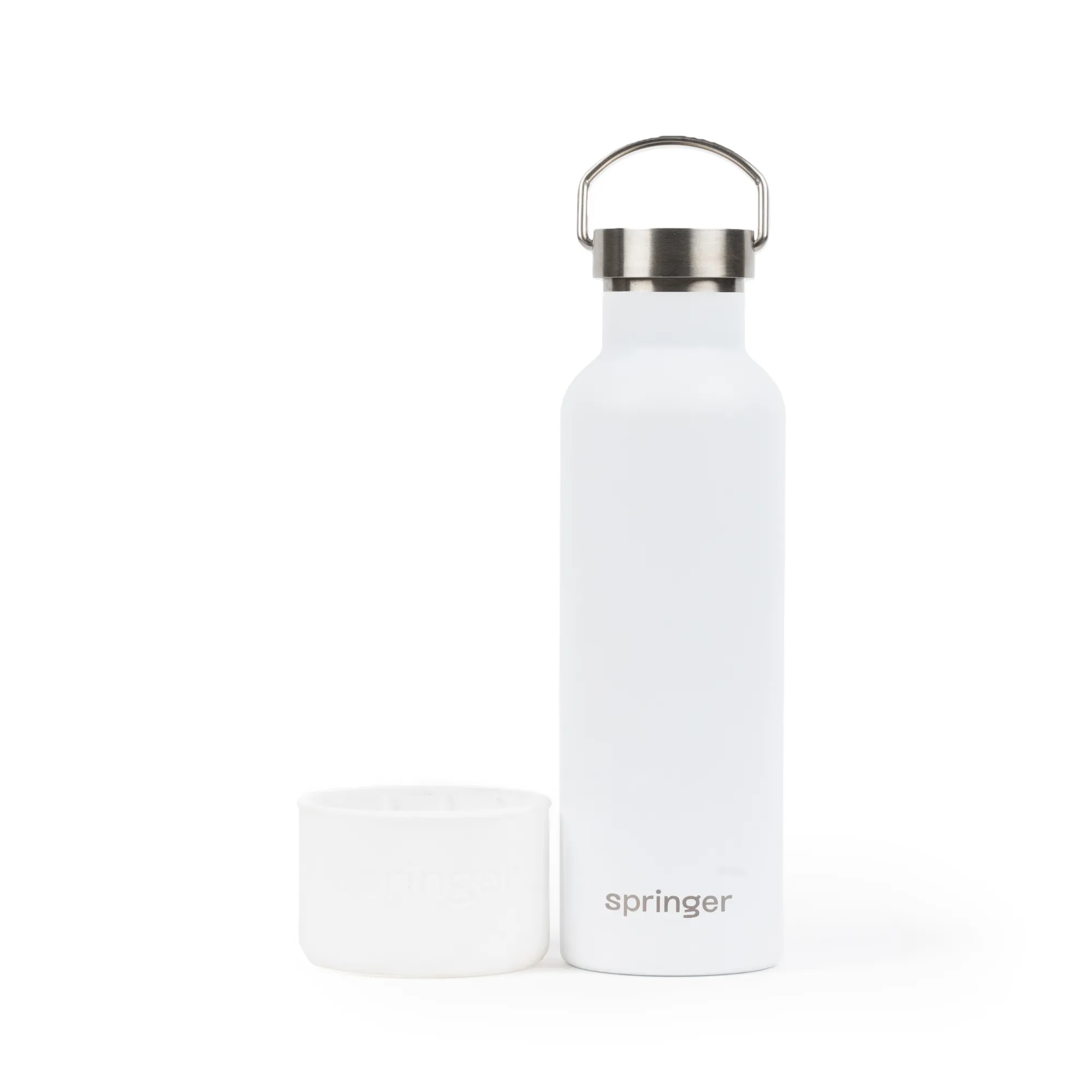 Springer Pets Dog & Me Insulated Water Bottle White