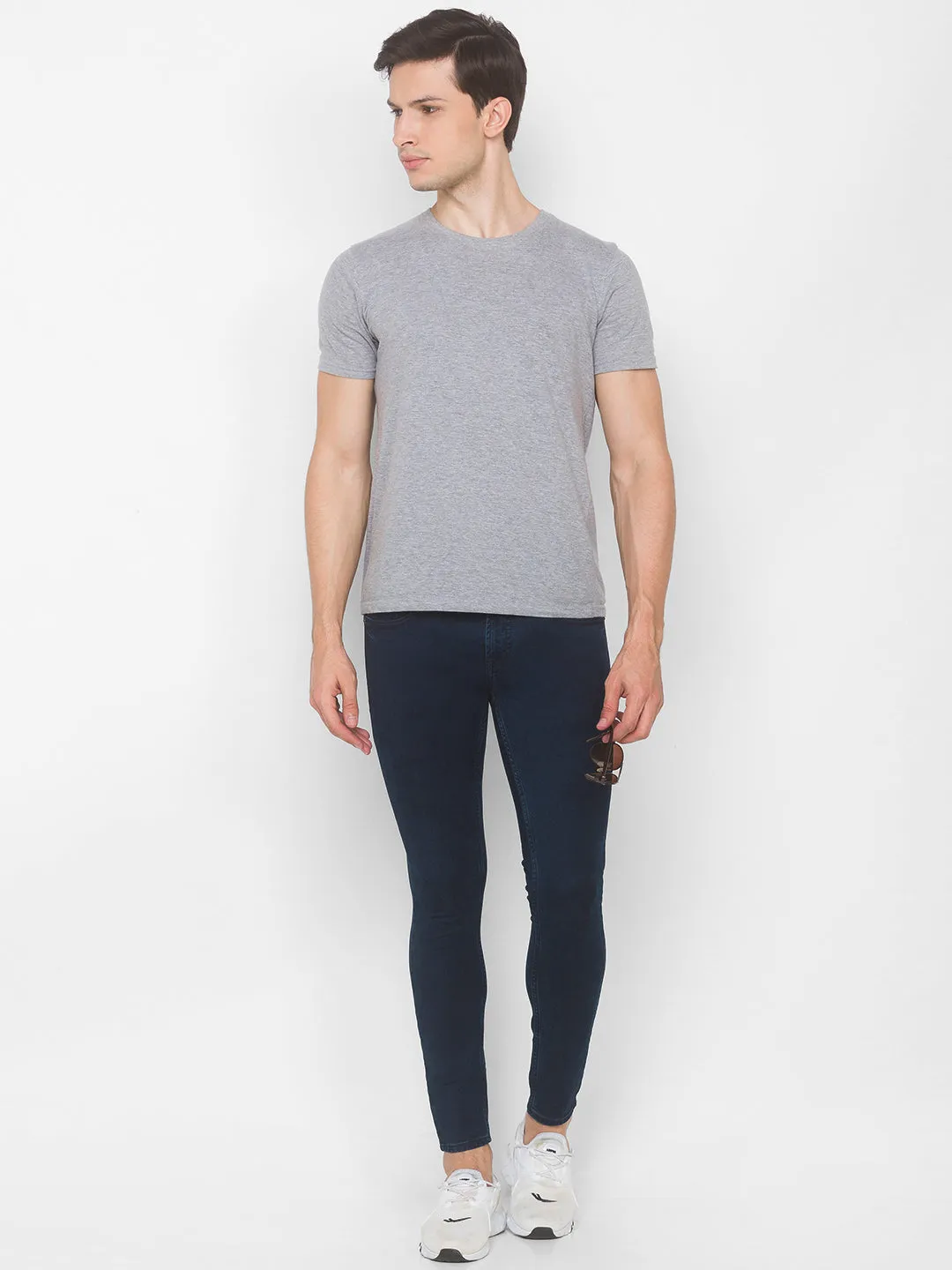 Spykar Men Indigo Solid Relaxed Mid-Rise Jeans (Ricardo)