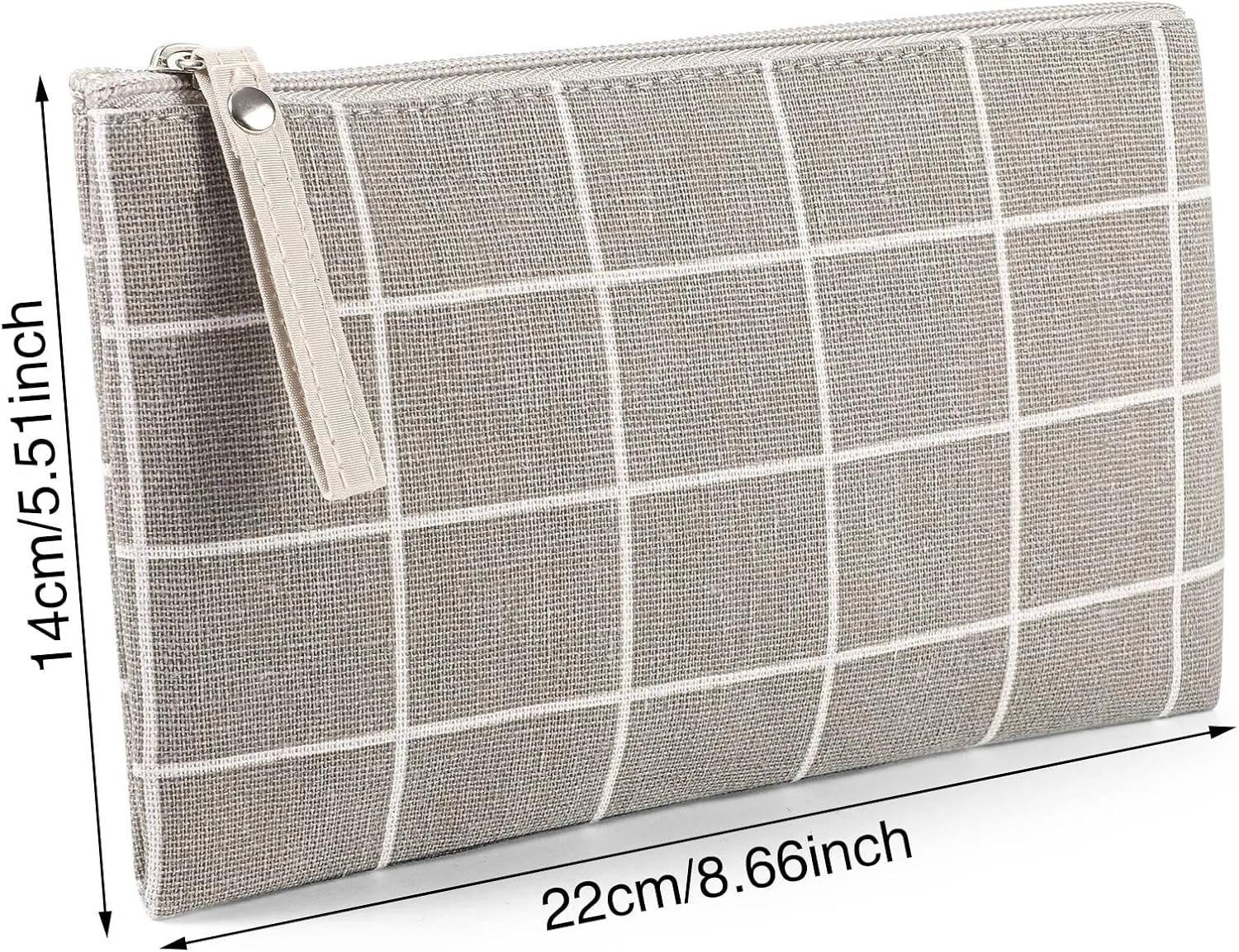 SUMAJU 2 Pcs Small Cosmetic Bag, Multi-Function Canvas Cosmetic Pouch Small Zipper Pouch Makeup Bag Purse Pouches Cute Makeup Pouch Christmas Gifts Stocking Stuffers for Women