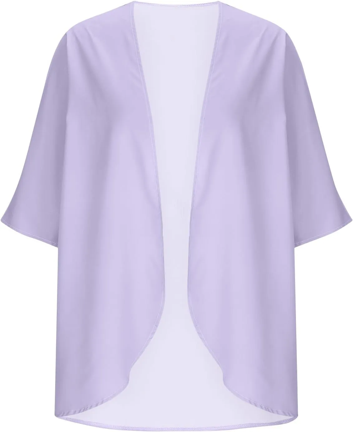 Summer Cardigans Tops for Women Lightweight Chiffon Blouses Trendy 3/4 Sleeve Floral Cardigan Beach Cover Ups 2025