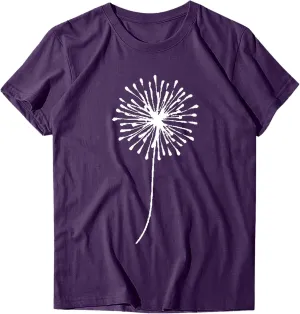 Summer Plus Size Tops for Women Cute Petite Short Sleeve Shirts Floral Graphic Tees 2025 Casual Crewneck Sweatshirts