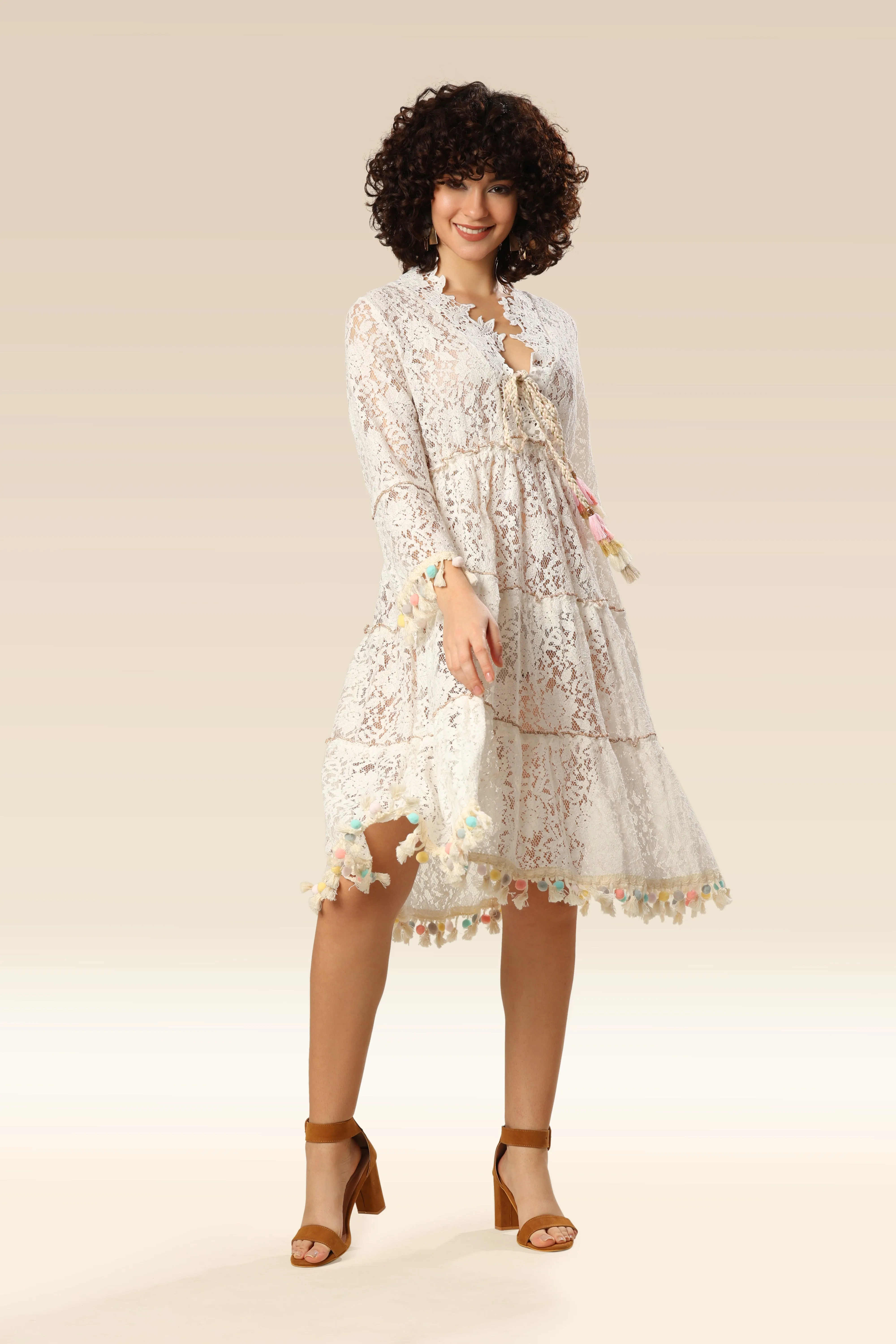 Sun-Kissed Lace Coastal Dream Dress