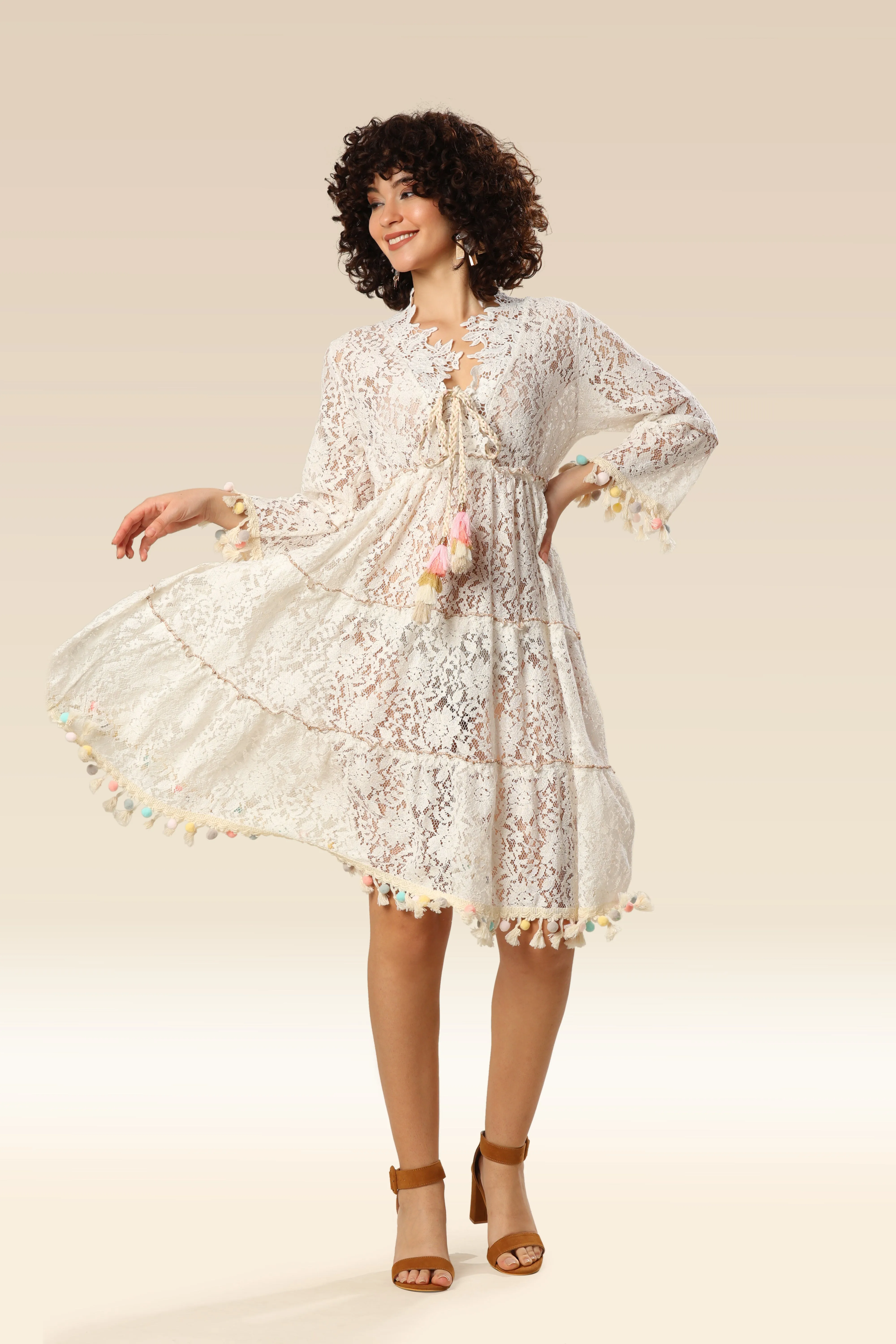 Sun-Kissed Lace Coastal Dream Dress