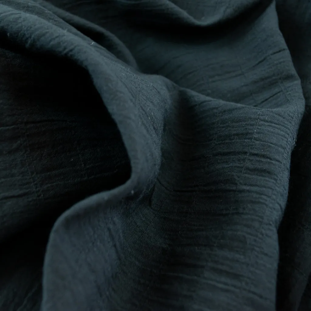 Textured Cotton - Black