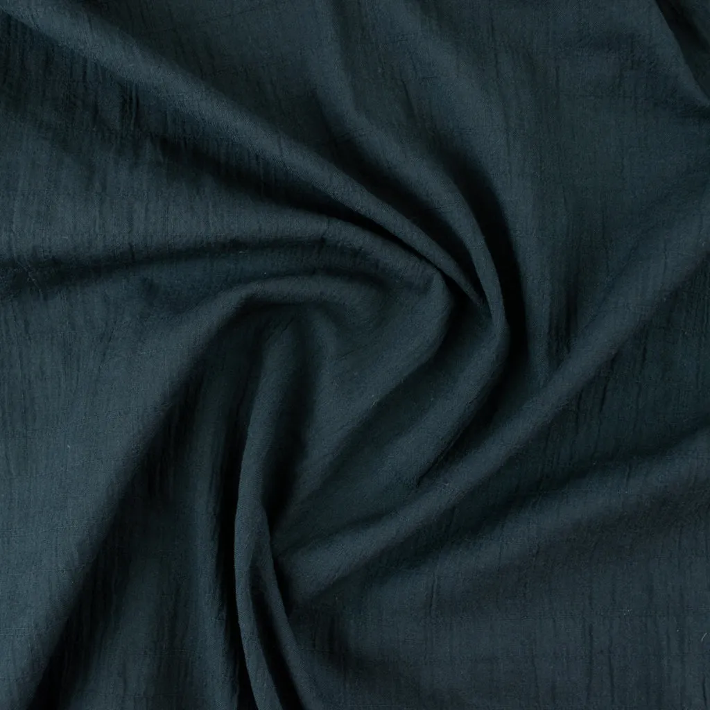 Textured Cotton - Black