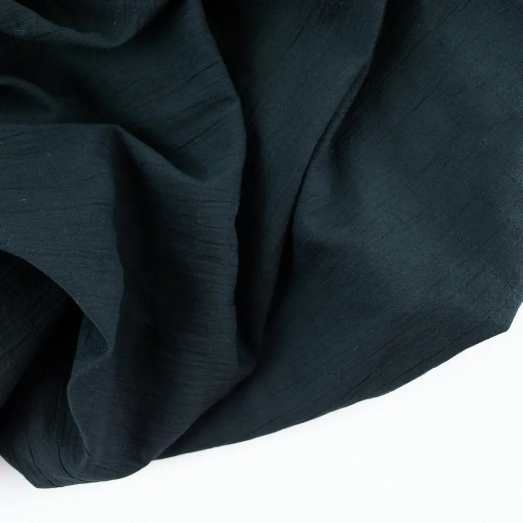 Textured Cotton - Black