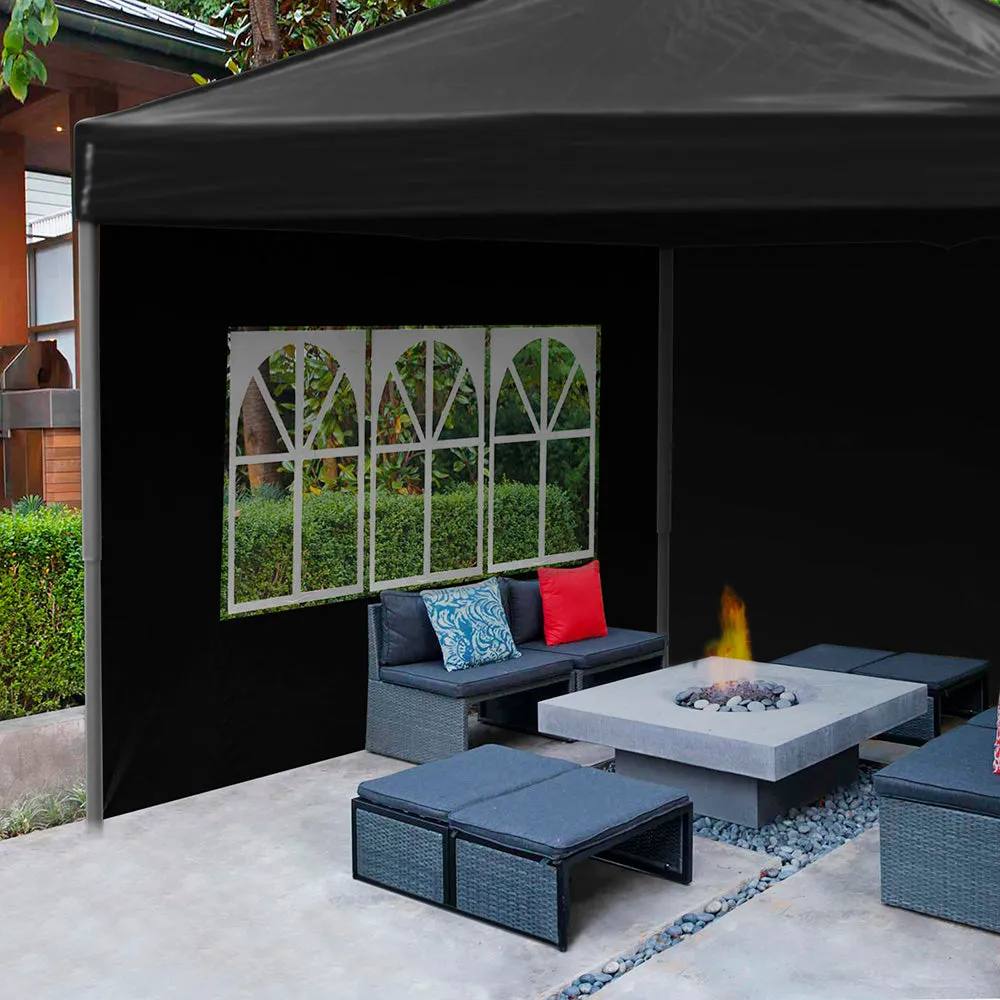 TheLAShop Canopy Tent Sidewall with Window 1080D 9'7"x6'8"(1pc./pack)