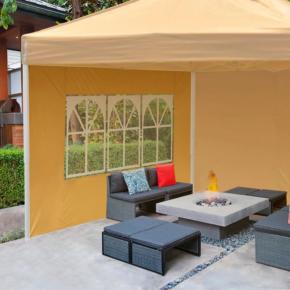 TheLAShop Canopy Tent Sidewall with Window 1080D 9'7"x6'8"(1pc./pack)