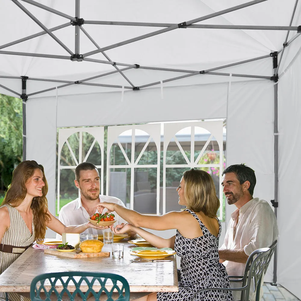 TheLAShop Canopy Tent Sidewall with Window 1080D 9'7"x6'8"(1pc./pack)