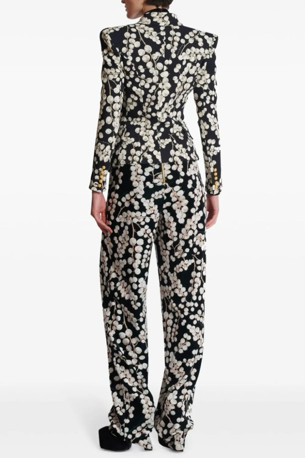 Tripti Printed Buttoned Blazer